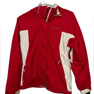 Retro Special Blend Red & White High End Snowboarding Jacket Women’s M